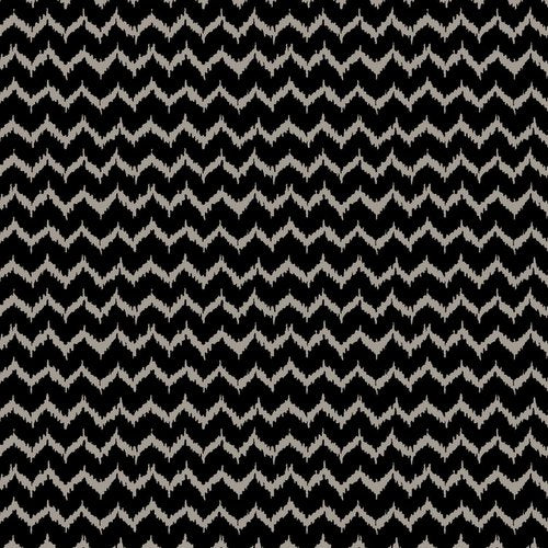 Spooktacular Too Halloween Ikat in Black by Blend Fabrics