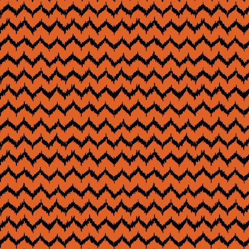 Spooktacular Too Halloween Ikat in Orange by Blend Fabrics
