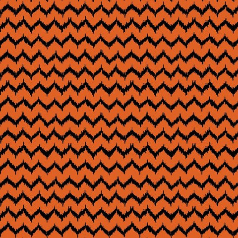 Spooktacular Too Halloween Ikat in Orange by Blend Fabrics