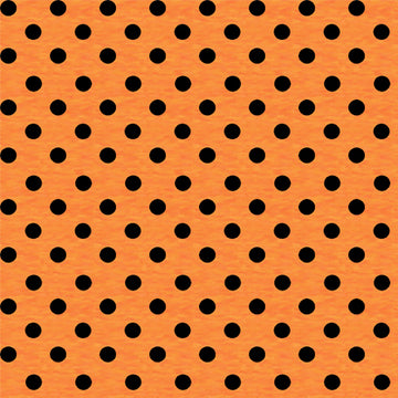 Spooky Spectacular Dots on Orange by Wilmington Prints