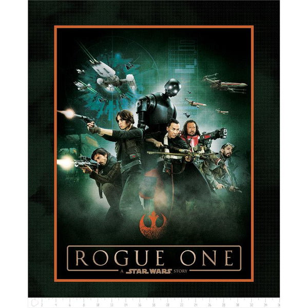 Star Wars Rogue One Heroes cotton panel, printed panel featuring Rogue One characters