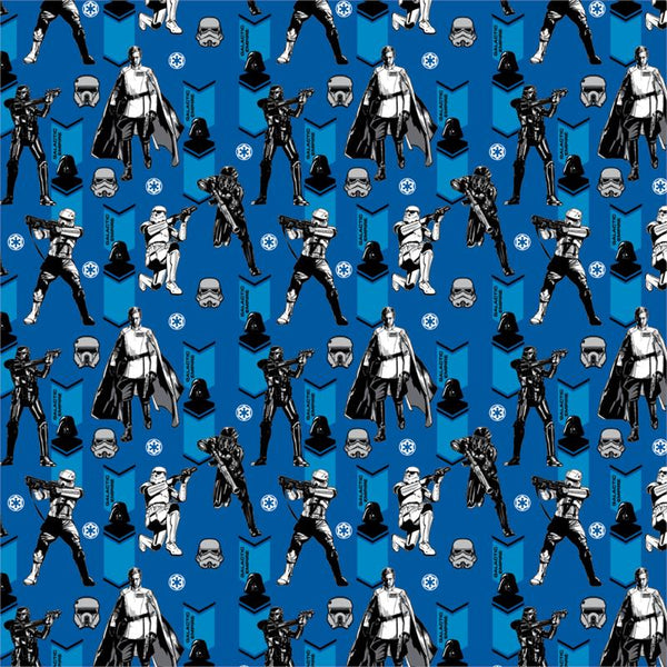 Star Wars Rogue One Imperial Army on Royal by Camelot Cottons