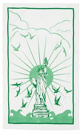 Statue of Liberty Tea Towel by Moda