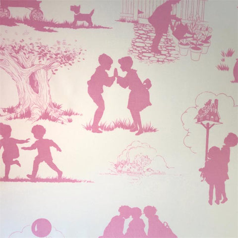 Storybook Toile in Pink by Alexander Henry