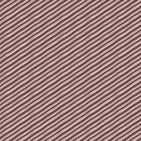 Sugar Rush Candy Cane Stripe in Brown by Blend Fabrics