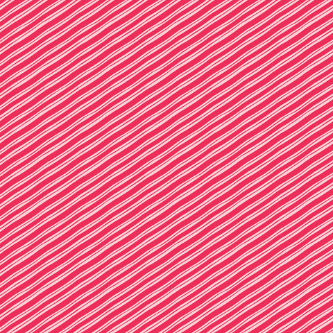 Suger Rush Candy Cane Stripe in Red by Blend Fabrics