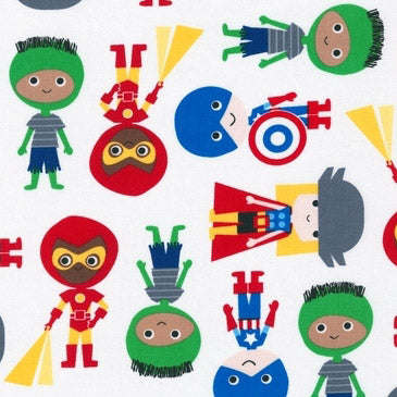 Super Kids Super Heroes in Primary by Robert Kaufman Fabrics