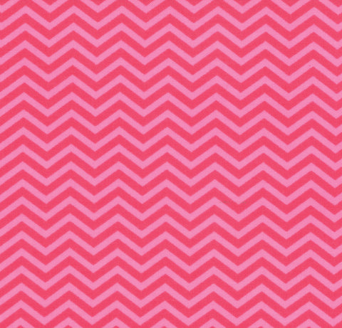 Surrounded by Love Valentines Chevron in Passion Pink by Moda Fabrics