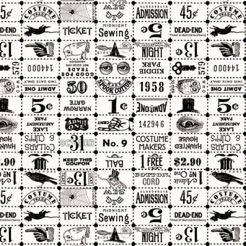 Costume Maker's Ball Ticket Grid Cream