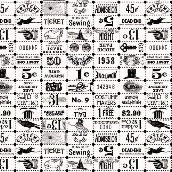 Costume Maker's Ball Ticket Grid Cream