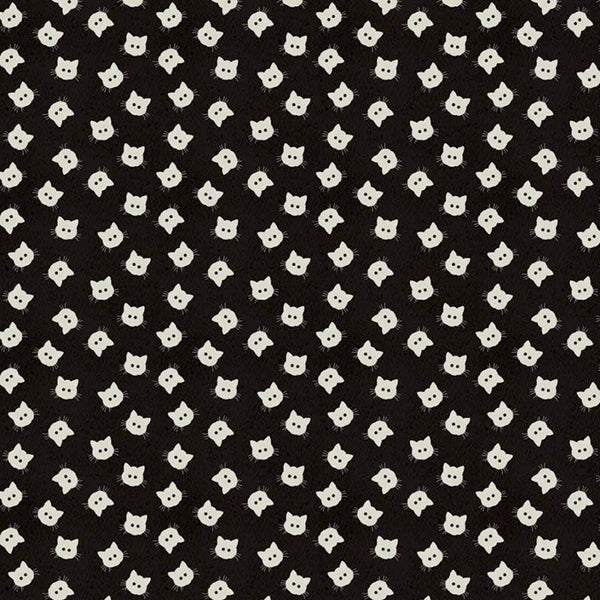 Costume Maker's Ball Scaredy Cat Buttons Black