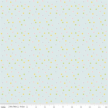 Sweet Orchard Dot in Aqua by Riley Blake