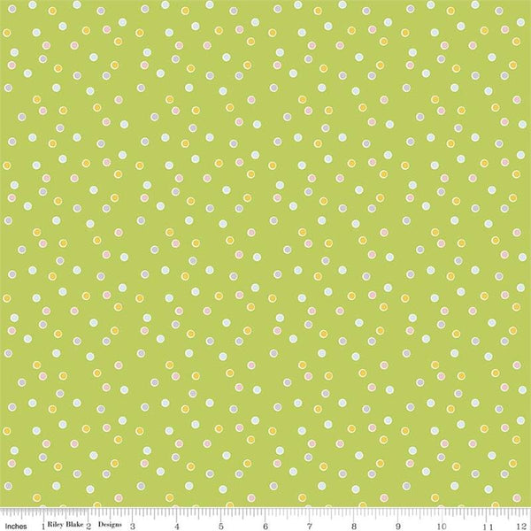Sweet Orchard Dot in Green by Riley Blake