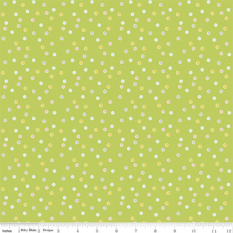 Sweet Orchard Dot in Green by Riley Blake