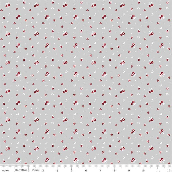 Sweet Orchard Floral in Gray by Riley Blake