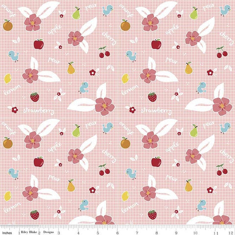 Sweet Orchard Fruit in Pink by Riley Blake