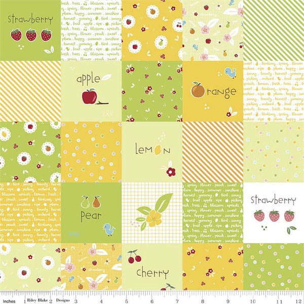 Sweet Orchard Main Designer Cloth in Green by Riley Blake