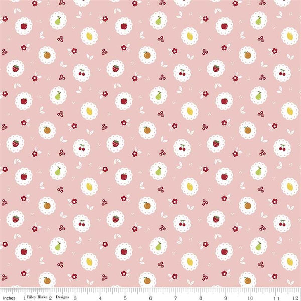 Sweet Orchard Scallop in Pink by Riley Blake