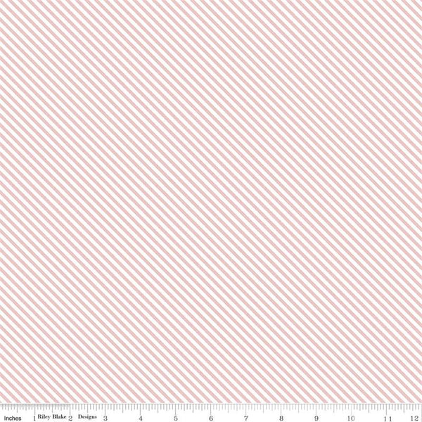 Sweet Orchard Stripe in Pink by Riley Blake