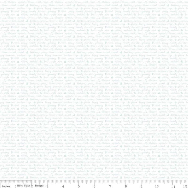 Sweet Orchard Text in White by Riley Blake