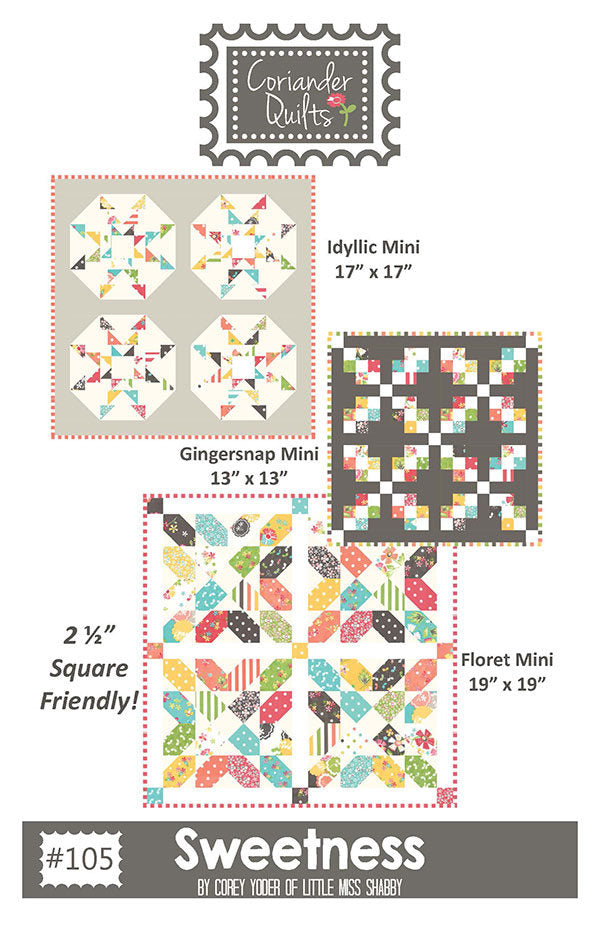 Sweetness Quilt Pattern by Coriander Quilts