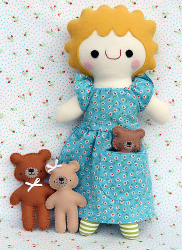 Goldilocks and the Three Bears Playset Sewing Pattern