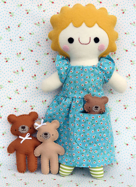 Goldilocks and the Three Bears Playset Sewing Pattern