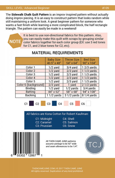 Sidewalk Chalk quilt pattern by Meghan Buchanan