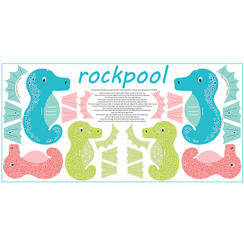 Rockpool Seahorse Doll Panel