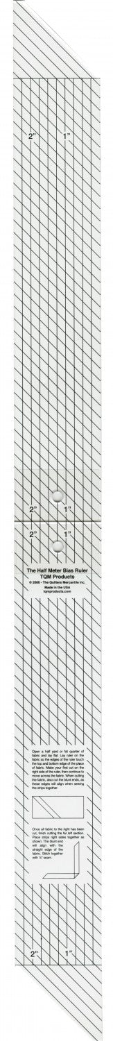 Bias Ruler 14in x 2.5in x 0.25in