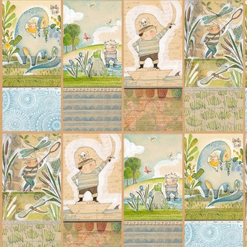 The Adventurers The Wonderers in Multi by Cori Dantini for Blend Fabrics