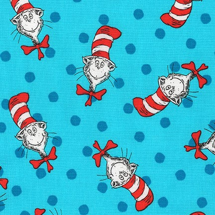 The Cat in the Hat Tossed on Blue by Dr. Seuss Enterprises
