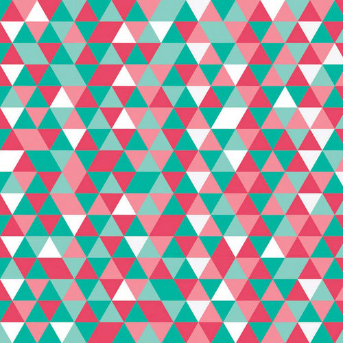 The Cottage Garden Triangles in Teal by Riley Blake Designs