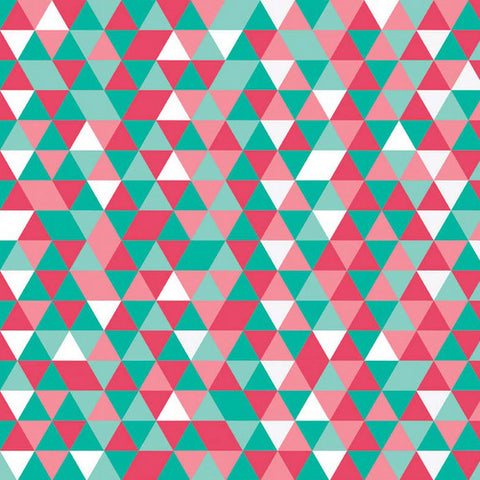 The Cottage Garden Triangles in Teal by Riley Blake Designs