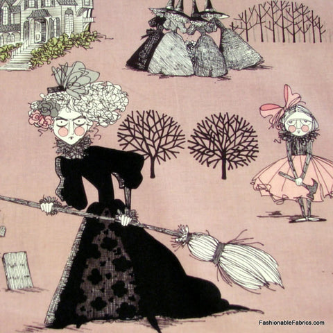 The Ghastlies on mauve by Alexander Henry Fabrics