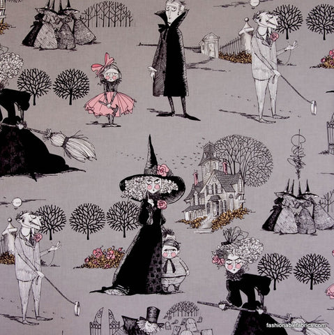 The Ghastlies in Smoke by Alexander Henry Fabrics
