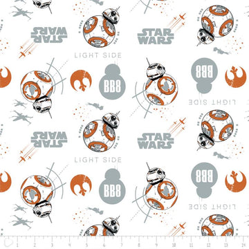 The Last Jedi Star Wars BB8 on White