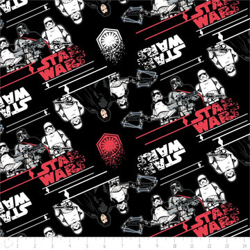 The Last Jedi Star Wars First Order on Black