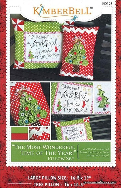 The Most Wonderful Time of the Year Pillow Set Sewing Pattern by KimberBell