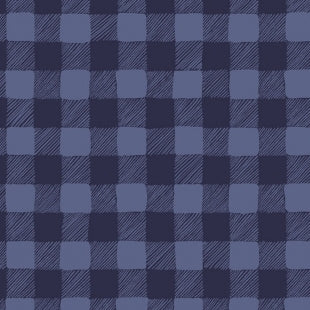 Trail Mix Gingham in Navy by Dear Stella