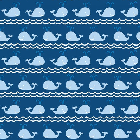 True Blue Rowing in Blue by Blend Fabrics