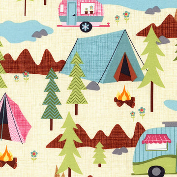 Under the Stars Camping Scenic by Timeless Treasures