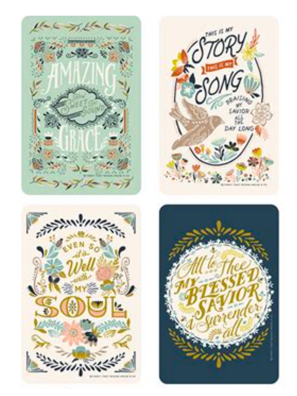 SongBook Set of 4 Tea Towels by Fancy That Design House