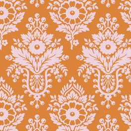 Up Parasol Lulu Damask in Persimmon by Heather Bailey for FreeSpirit