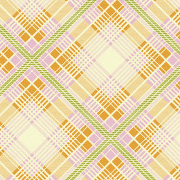 Up Parasol Summer Plaid in Tangerine by Heather Bailey