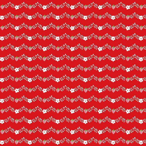 Vintage Market Vintage Vine in Red by Tasha Noel for Riley Blake Designs