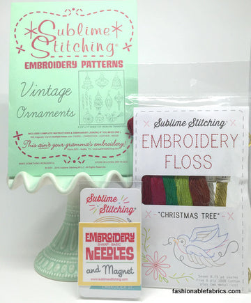 Vintage Ornaments Embroidery Kit by Sublime Stitching
