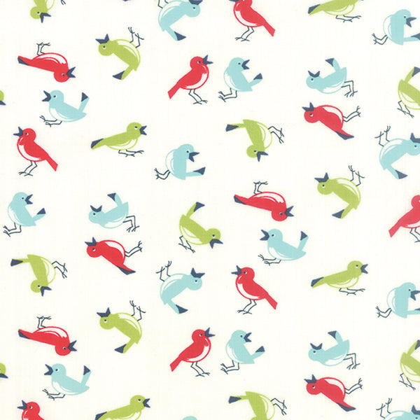 Vintage Picnic Early Bird on Natural by Bonnie & Camille for Moda Fabrics
