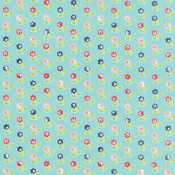Vintage Picnic Rosie in Aqua by Bonnie & Camille for Moda Fabrics