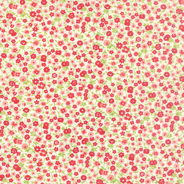 Vintage Picnic Wildflowers in Natural by Bonnie & Camille for Moda Fabrics